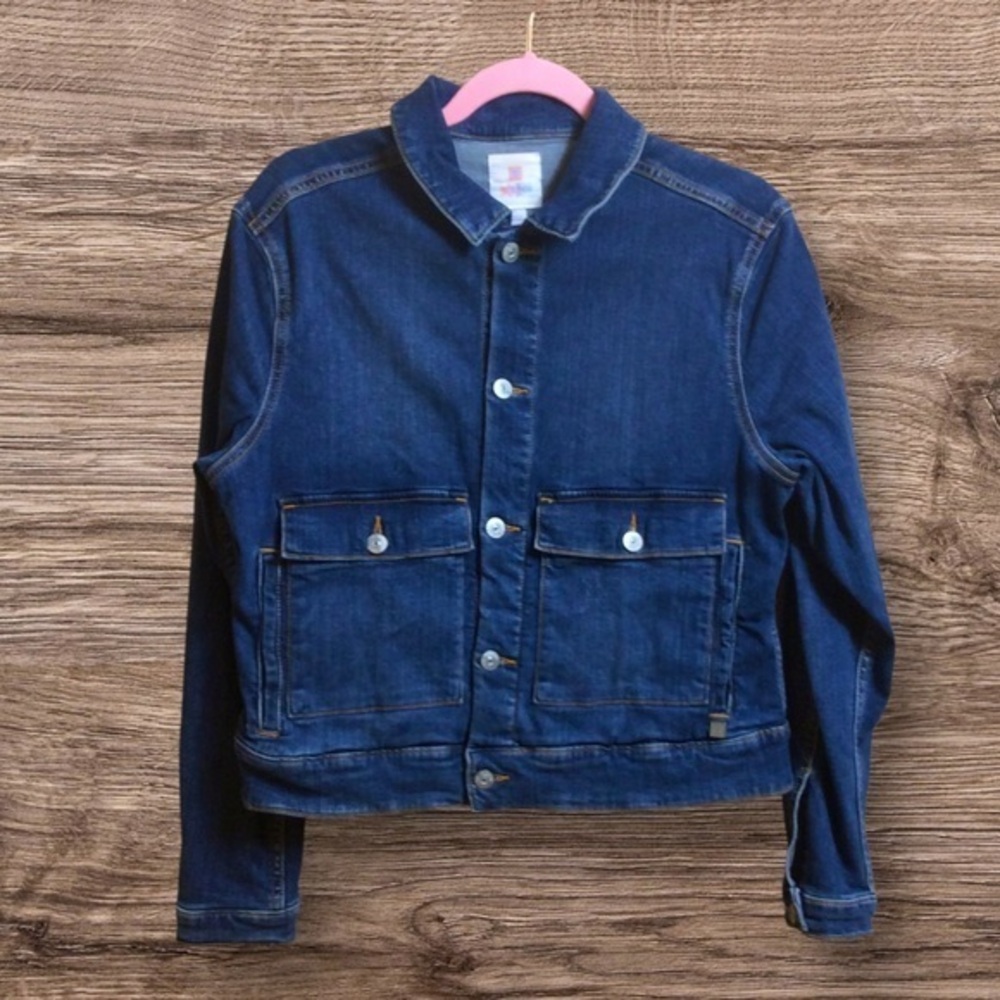 Lularoe stretch denim jacket. Large